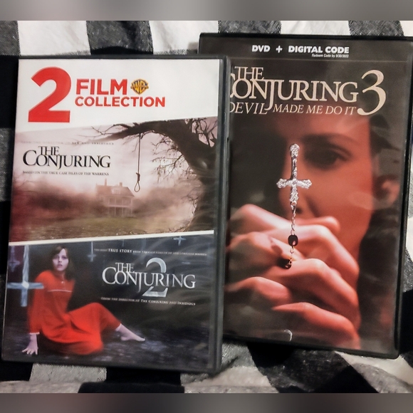 The Conjuring Movie Collectors Movie Set on DVD.  EUC 3 Disc Set - Picture 1 of 7